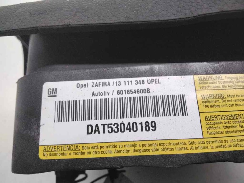 Recambio de airbag delantero izquierdo para opel zafira b enjoy referencia OEM IAM 13111348  