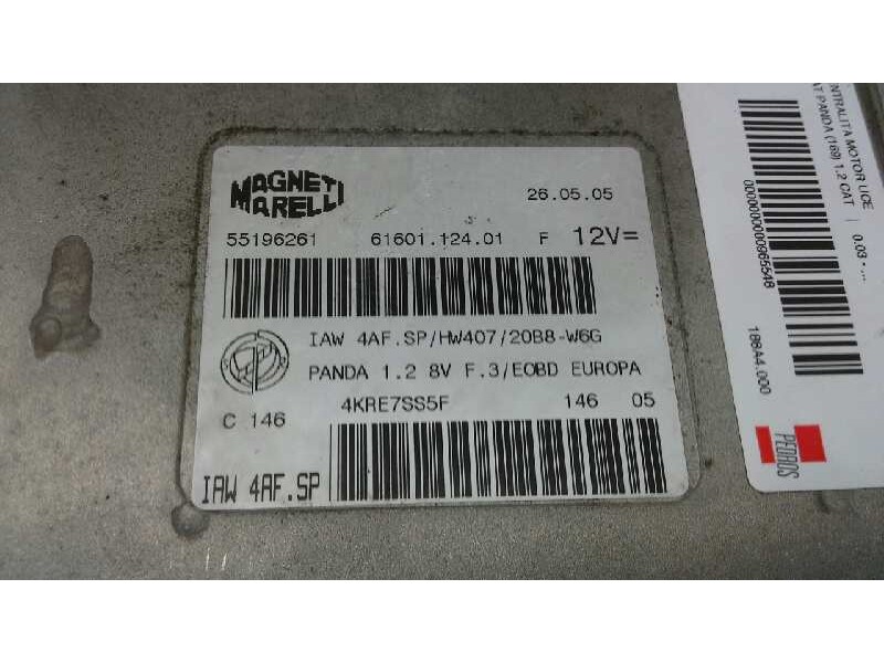 Recambio de centralita motor uce para fiat panda (169) 1.2 cat referencia OEM IAM  153 