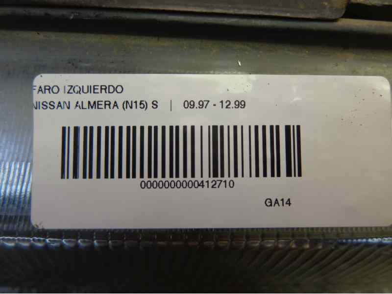 Recambio de faro izquierdo para nissan almera (n15) s referencia OEM IAM 260602N328  