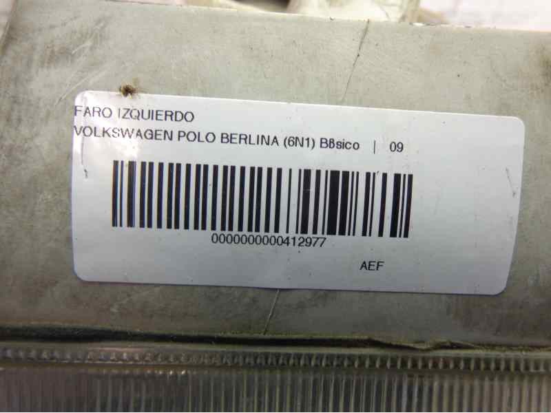 Recambio de faro izquierdo para volkswagen polo berlina (6n1) 1.9 diesel referencia OEM IAM   