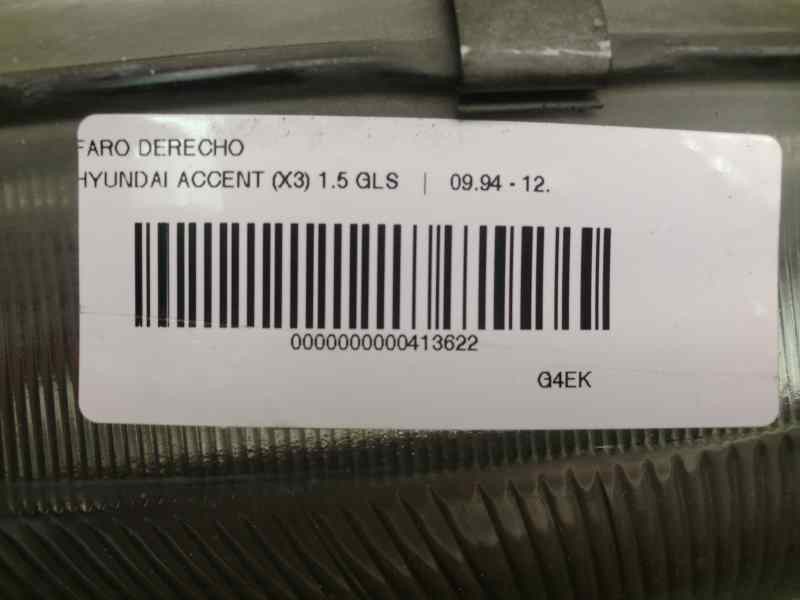 Recambio de faro derecho para hyundai accent (x3) 1.5 gls referencia OEM IAM   