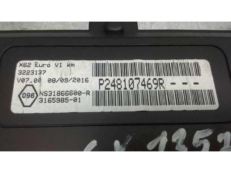 Recambio de cuadro instrumentos para nissan nv 400 referencia OEM IAM 248107469R  