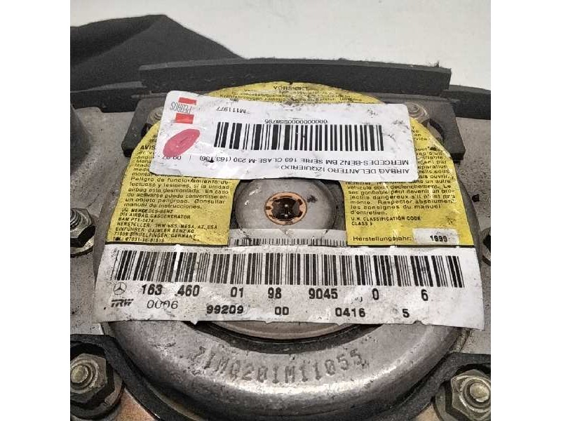 Recambio de airbag delantero izquierdo para mercedes clase m (w163) 230 (163.136) referencia OEM IAM 1634600198  