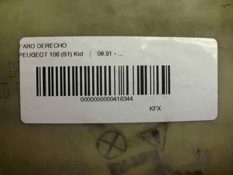Recambio de faro derecho para peugeot 106 (s1) 1.4 referencia OEM IAM   