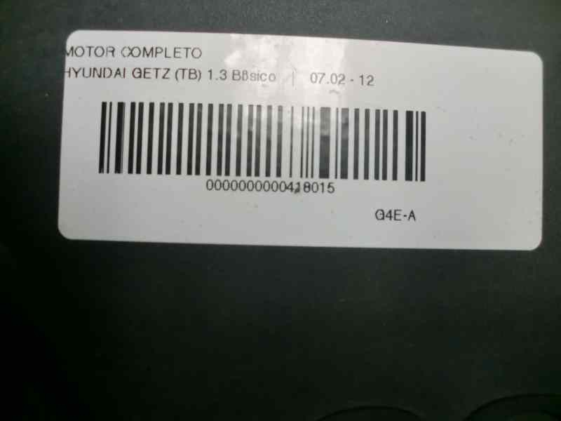 Recambio de motor completo para hyundai getz (tb) 1.3 básico referencia OEM IAM G4E-A  