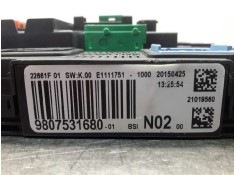 Recambio de caja fusibles para citroen c4 cactus shine referencia OEM IAM 9807531680   2