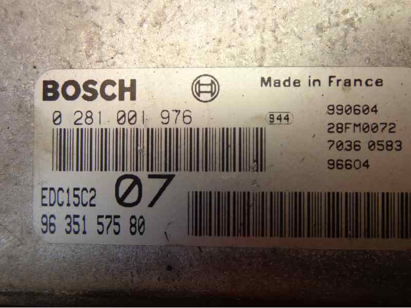 Recambio de centralita motor uce para citroen xsara berlina 2.0 hdi magic (66kw) referencia OEM IAM 0281001976 9635157580 