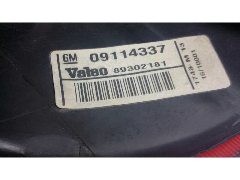 Recambio de piloto trasero derecho para opel corsa c sri referencia OEM IAM 09114337  