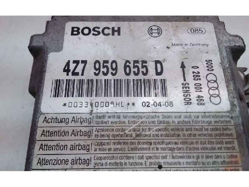 Recambio de centralita airbag para audi a6 avant (4f2) referencia OEM IAM 4Z7959655D  