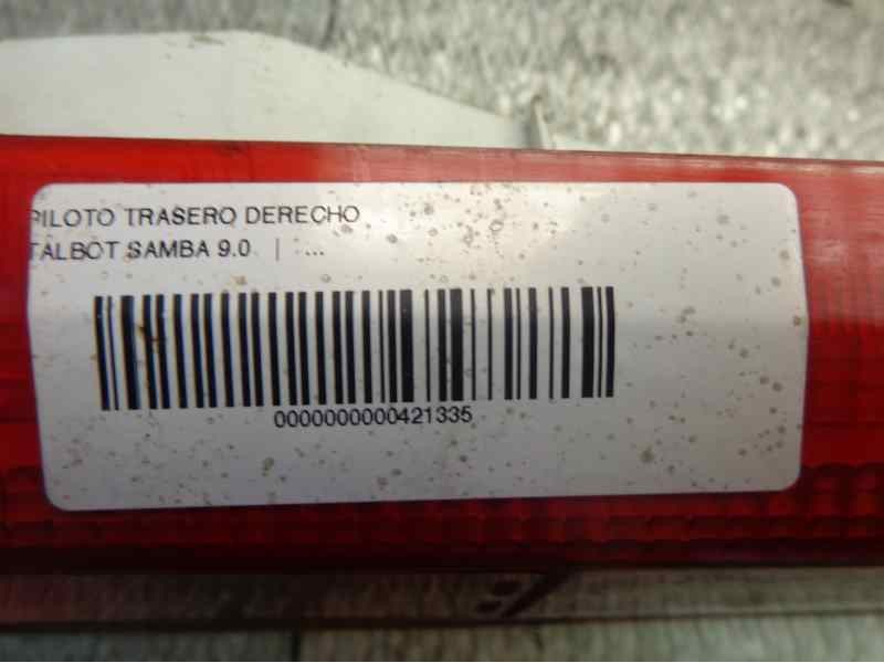 Recambio de piloto trasero derecho para talbot samba 9.0 referencia OEM IAM   
