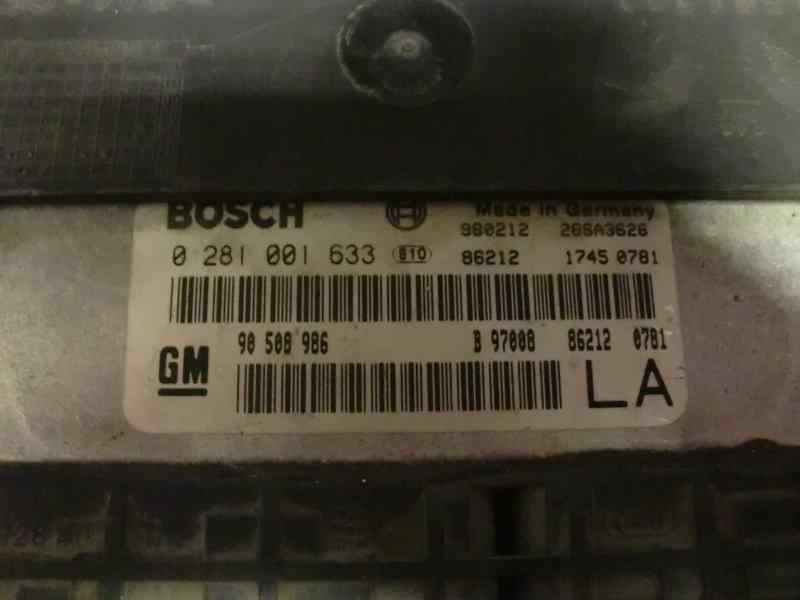 Recambio de centralita motor uce para opel vectra a referencia OEM IAM 0281001633 165 15295