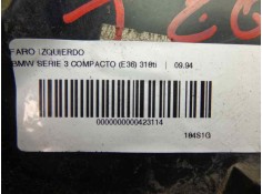 Recambio de faro izquierdo para bmw serie 3 compacto (e36) 318ti referencia OEM IAM 63128353543   2