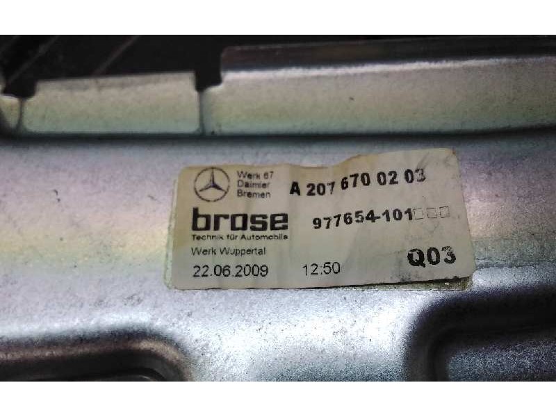 Recambio de elevalunas trasero derecho para mercedes clase clk (w207) coupe 250 cdi blueefficiency (207.303) referencia OEM IAM 