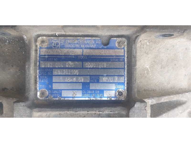 Recambio de caja cambios para iveco irisbus 200e referencia OEM IAM ECOMAT-4  