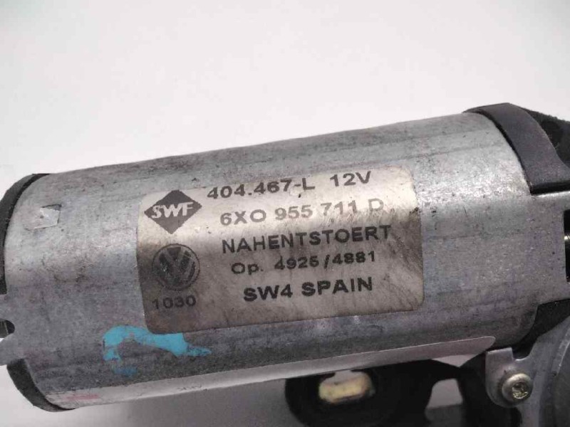 Recambio de motor limpia trasero para volkswagen polo berlina (6n2) conceptline referencia OEM IAM 6X0955711D  