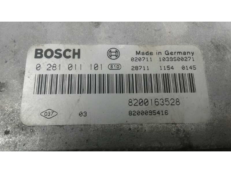 Recambio de centralita motor uce para renault laguna ii (bg0) 1.9 dci diesel referencia OEM IAM 0281011101 205 