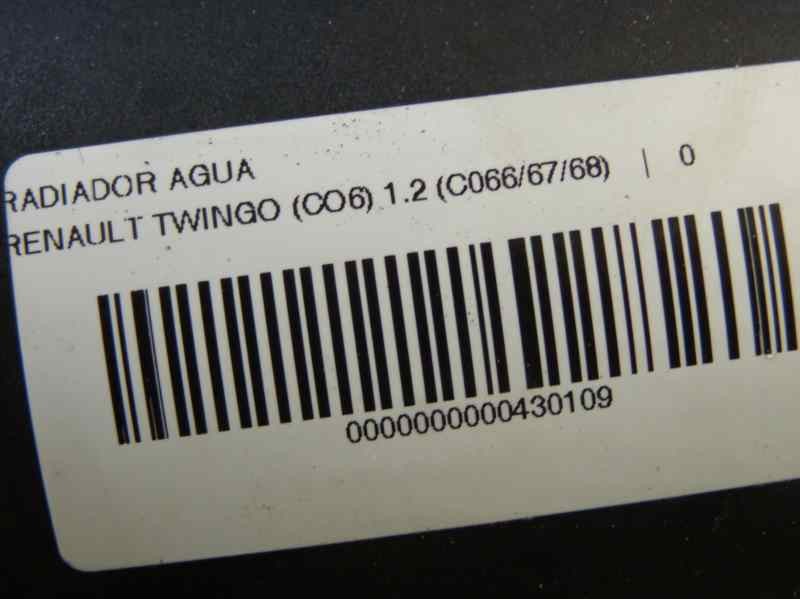 Recambio de radiador agua para renault twingo (co6) 1.2 (c066/67/68) referencia OEM IAM 7701042436  