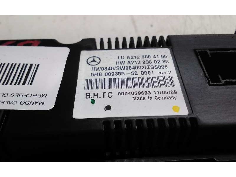 Recambio de mando calefaccion / aire acondicionado para mercedes clase clk (w207) coupe 250 cdi blueefficiency (207.303) referen