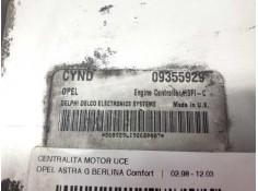Recambio de centralita motor uce para opel astra g berlina comfort referencia OEM IAM 09355929 D98005  2
