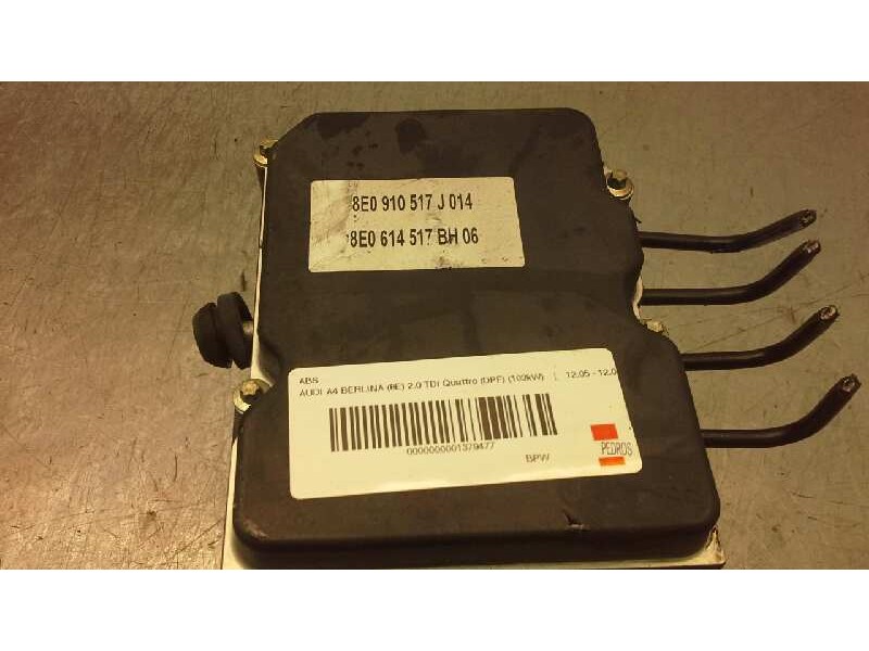 Recambio de abs para audi a4 berlina (8e) 2.0 tdi quattro (dpf) (103kw) referencia OEM IAM 8E0919517J 8E0614517 BH 0265234333