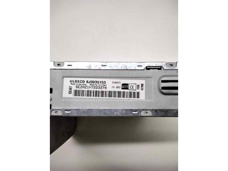Recambio de sistema audio / radio cd para seat ibiza sc (6j1) reference referencia OEM IAM ULSECD6J0035153 SEZAZ1H7223370 