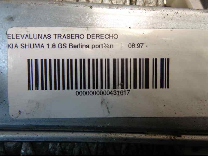 Recambio de elevalunas trasero derecho para kia shuma 1.8 gs berlina portón referencia OEM IAM 0K2A272560A  
