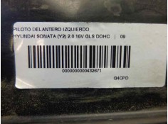 Recambio de piloto delantero izquierdo para hyundai sonata (y2) 2.0 16v gls dohc referencia OEM IAM    2