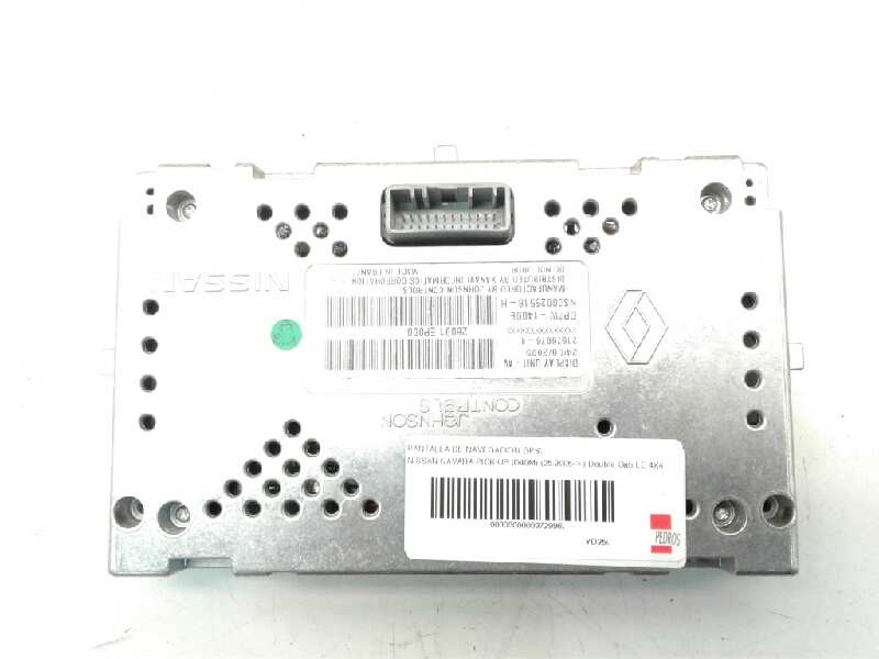Recambio de pantalla de navegacion gps para nissan navara pick-up (d40m) double cab le 4x4 referencia OEM IAM 28091EP000  