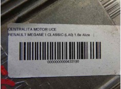 Recambio de centralita motor uce para renault megane i classic (la0) 1.6e alize referencia OEM IAM S115300204A 220  2