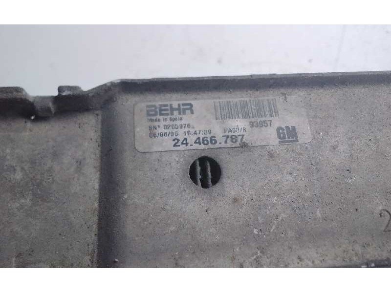 Recambio de intercooler para opel corsa c corsavan referencia OEM IAM 24466787  