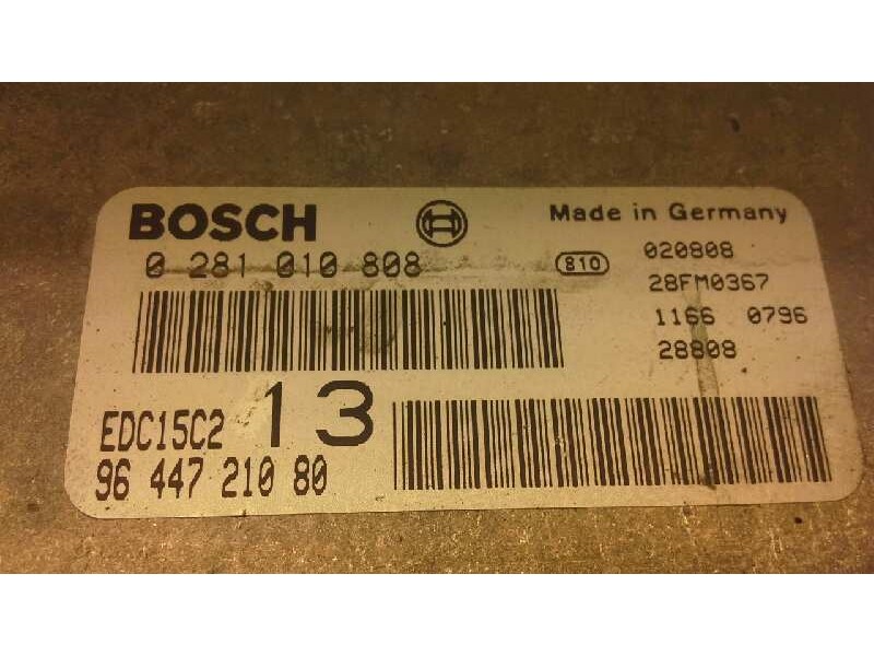 Recambio de centralita motor uce para citroen c5 berlina 2.0 hdi premier referencia OEM IAM 0281010808 343 