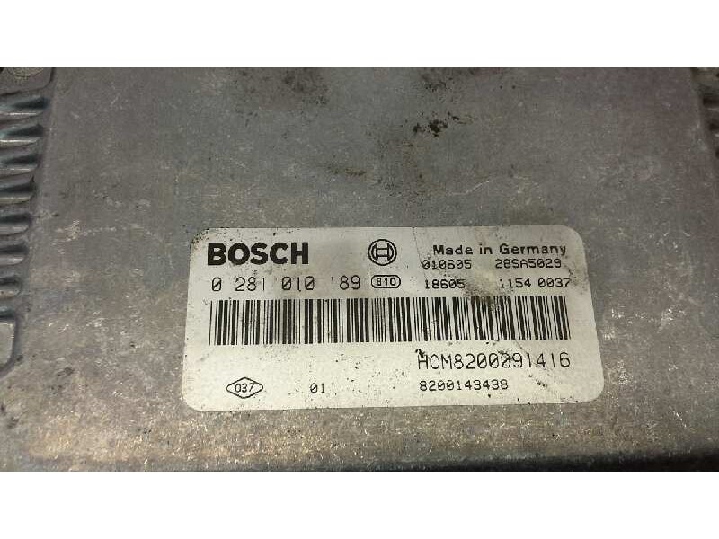 Recambio de centralita motor uce para renault scenic rx4 (ja0) 1.9 dci dynamique referencia OEM IAM 0281010189 241 