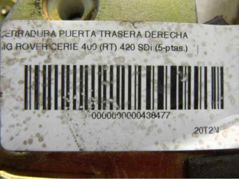 Recambio de cerradura puerta trasera derecha para mg rover serie 400 (rt) 420 sdi (5-ptas.) referencia OEM IAM CWC102200  