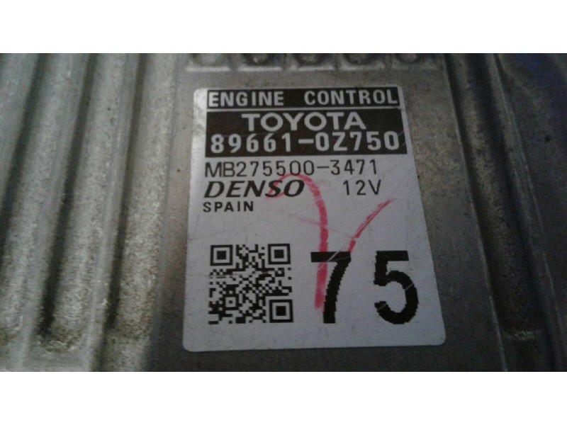 Recambio de centralita motor uce para toyota auris hybrid active referencia OEM IAM MB275500-3471 89661-0Z750 