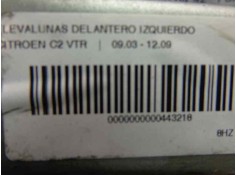 Recambio de elevalunas delantero izquierdo para citroen c2 1.4 hdi referencia OEM IAM    2