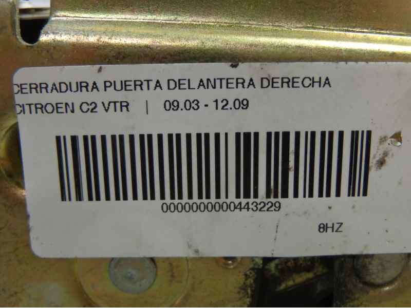 Recambio de cerradura puerta delantera derecha para citroen c2 1.4 hdi referencia OEM IAM   