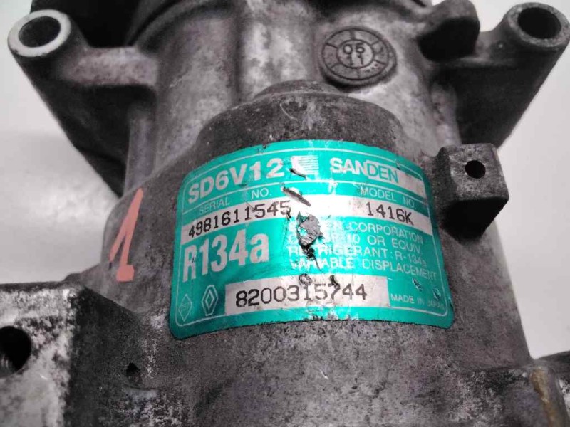 Recambio de compresor aire acondicionado para renault kangoo (f/kc0) 1.5 dci diesel referencia OEM IAM 8200315744 SD6V12 