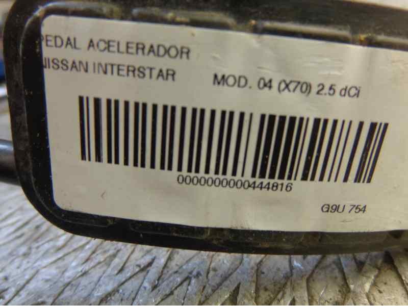 Recambio de pedal acelerador para nissan interstar mod. 04 (x70) 2.5 dci diesel cat referencia OEM IAM   
