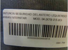 Recambio de cinturon seguridad delantero izquierdo para nissan interstar mod. 04 (x70) 2.5 dci diesel cat referencia OEM IAM    2