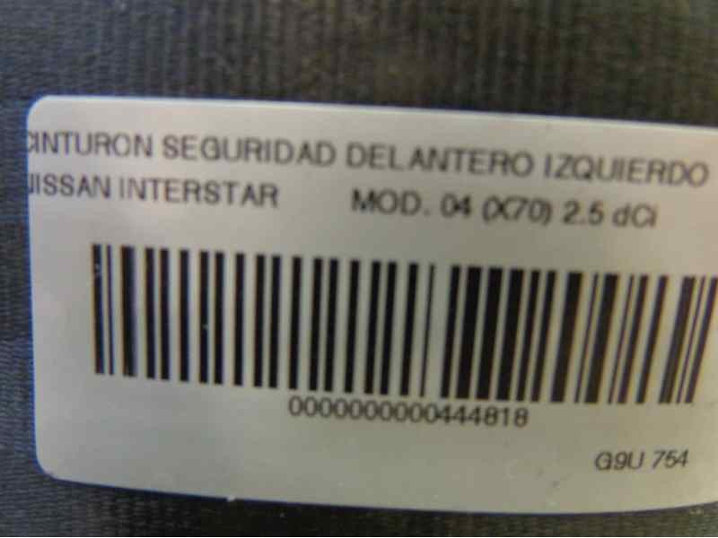Recambio de cinturon seguridad delantero izquierdo para nissan interstar mod. 04 (x70) 2.5 dci diesel cat referencia OEM IAM   