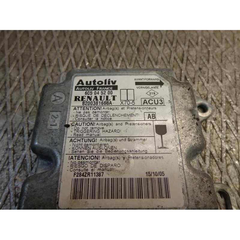 Recambio de centralita airbag para nissan interstar mod. 04 (x70) 2.5 dci diesel cat referencia OEM IAM   