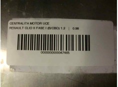 Recambio de centralita motor uce para renault clio ii fase i (b/cbo) 1.2 referencia OEM IAM  255 21331 2