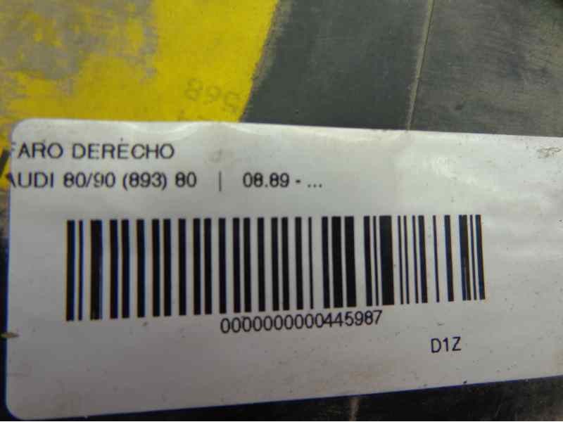 Recambio de faro derecho para audi 80/90 (893) 80 referencia OEM IAM   