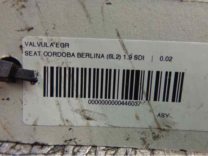 Recambio de valvula egr para seat cordoba berlina (6l2) 1.9 sdi referencia OEM IAM   