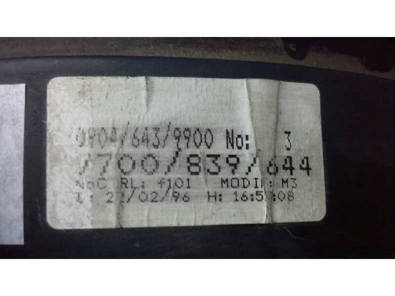 Recambio de cuadro instrumentos para renault megane i berlina hatchback (ba0) 1.4 referencia OEM IAM  CUADRO INSTRUM. REN MEGANE
