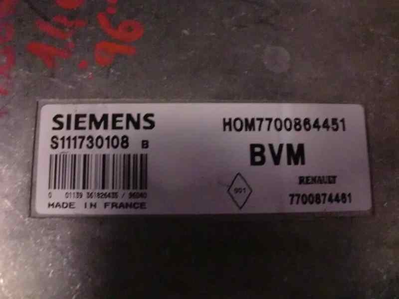 Recambio de centralita motor uce para renault megane i berlina hatchback (ba0) 1.4 referencia OEM IAM S111730108B SIEMENS 21998