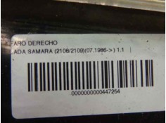 Recambio de faro derecho para lada samara (2108/2109) hanseat referencia OEM IAM    2