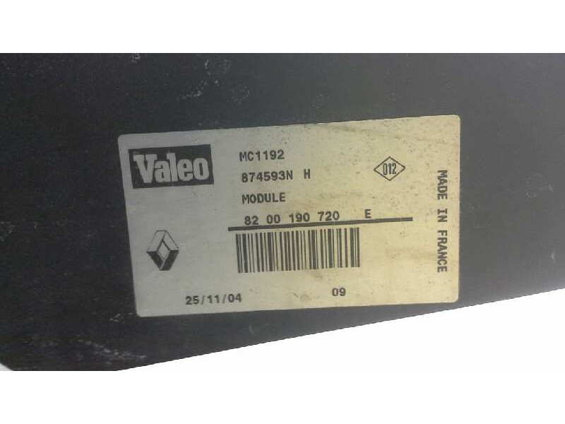 Recambio de electroventilador para nissan interstar mod. 04 (x70) caja cerrada, l 1 h 2, techo referencia OEM IAM 8200190720E  