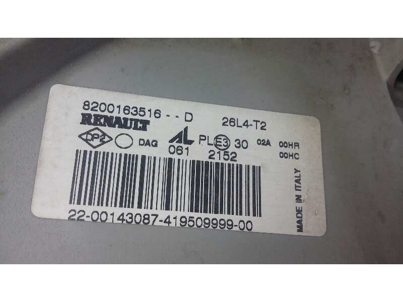 Recambio de faro izquierdo para nissan interstar mod. 04 (x70) caja cerrada, l 1 h 2, techo referencia OEM IAM   