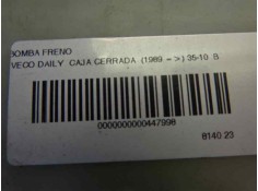 Recambio de bomba freno para iveco daily caja cerrada (1989 =>) 35-10 basic, caja cerrada, techo elevado referencia OEM IAM    2